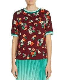 Maje Liatis Floral Print Top at Bloomingdales